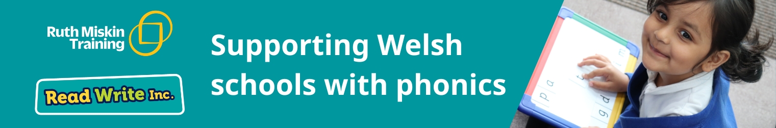 Banner to say that the title of this page is Supporting Welsh schools with phonics at Ruth Miskin Training.