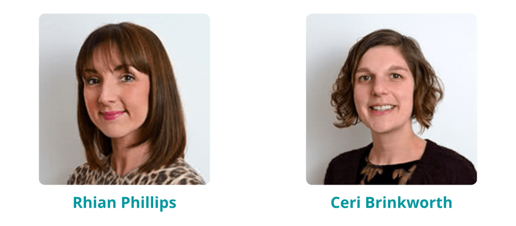 Images of Both Ceri Brinkworth and Rhian Phillips, Deputy CEO's and consultant trainers for Ruth Miskin Training. They will be hosting the free phonics webinars for Wales